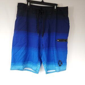 Hooey Blues Mens 4 Way Stretch Sz Medium Swim Shorts